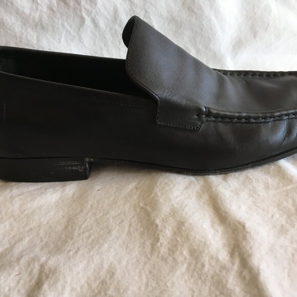 Gucci Split Toe Black Leather Men's Slip-on Loafer - Size 10 - Picture 2 of 9